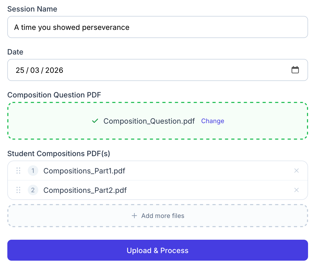 PSLE Compo Grader — AI-Powered Composition Grading